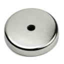 SuperMagneter Ferritt Potmagnet Ø 40 X 8 Mm - Ferrittmagnet Med Forsenket Hull