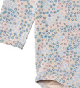 Wheat Body I/e Liv Powder Blue Blomster 74 Langermet Body Blå Rosa