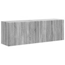  TV Veggskap 2 pcs Grå Sonoma 59,5 x 31 x 40 cm Konstruert tre