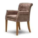 Riviera Maison La Scala spisestuestol med armlener   camel