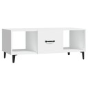 vidaXL Salongbord hvit 102x50x40 cm konstruert tre