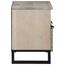  TV Cabinet med skuff Hvit 70 x 33 x 46 cm heltre mango
