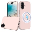 iPhone 16 Liquid Silikondeksel MagSafe-kompatibel Rosa