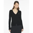 Maison Kitsune Baby Fox Fine Rib Wool Cardigan Black   Black   M