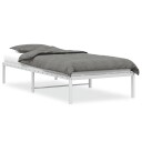 vidaXL Sengeramme i metall hvit 90x190 cm 8721012304680