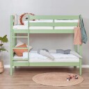 Hoppekids ECO Comfort køyeseng inkl. lamellbunn 70x160 cm, Pale Green   Unoliving