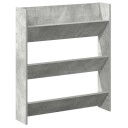 vidaXL Veggskoskap betonggr? 80x18x90 cm sponplater