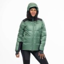 Bergans  Magma Warm Down Jacket W/Hood Women Dame 25296 Dark Jade Green/Black S