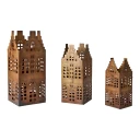 Affari of Sweden Lyslykt Hus Village 3 pk