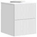  Vegghengt Nattbord Hvit 33 x 34,5 x 40 cm Konstruert tre