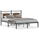  Sengeramme uten madrass røkt eik 140x190 cm konstruert tre 4106743