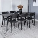 Venture Home Spisegruppe Venture Home Sleek med 6stk Polly Stoler GR23963