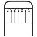  Sengegavl i metall svart 75 cm 8721102645150