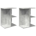  Nattbord 2 stk betonggrå 46,5x29x61 cm konstruert tre 8721158575364