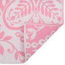 vidaXL Uteteppe rosa 190x290 cm PP