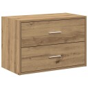  Skap med 2 skuffer artisan eik 60x31x40 cm konstruert tre 8721158577160