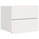  Nattbord med skuff Veggmontert Hvit 39 x 34 x 33 cm Heltre furu