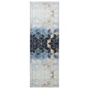 vidaXL Teppe Runner LESAKA Sølv 50 x 200 cm Diamant fløyel