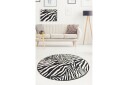 Rund Matte Zebra (100) - Zebra/Fløyel