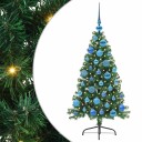  Kunstig Forhåndsopplyst Juletre med 150 LED grønn 120 cm PVC
