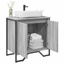  Servantskap grå sonoma 60x35x60 cm konstruert tre 8721102812255