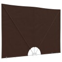 vidaXL Balcony Privacy Screen Rektangulær 150 x 300 cm Polyester Brun