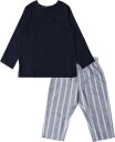 Mango Striped Pyjama Set   NAVY   104