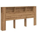 Hodegavl med hyller artisan eik 200x19x103,5 cm konstruert tre