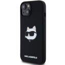 Karl Lagerfeld MagSafe Silikon Mobildeksel Choupette til iPhone 15 Plus / 14 Plus Svart