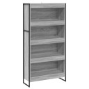  Bokskap 2 pcs Grå Sonoma 80 x 30 x 155 cm Konstruert tre