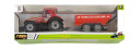 Traktor m/ tilhenger Rød