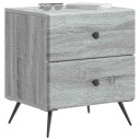  Nattbordskap Grå sonoma 43 x 34,5 x 47,5 cm Konstruert tre