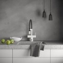 Silhouet Pro Touchless Kjokkenkran Hvit Matt