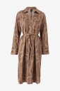Vero Moda Kjole vmDaisy L/S V neck Calf Dress Wvn Brun