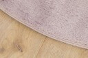 KMCarpets Rund 120 cm Gulvteppe Soft Dusty Pink til Barnerom