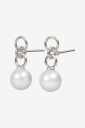 Snö of Sweden   Øredobber Largo Pearl Pin Ear   Sølv