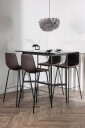 Venture Home   Spisegruppe Rax med 4 stk stoler Alexi   Svart