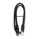 ELETRA CAT8 S/FTP NETTVERKSKABEL 0,5M, SVART