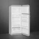 Smeg 50s Style Kjøle-/Fryseskap med Nullsoneskuffer Sølv