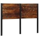 sengegavl 140 cm gjenvunnet heltre og jern