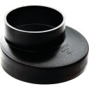 Geberit 160 x 110 mm Eksentrisk Reduksjon PE-HD Sort for Avløpsrør
