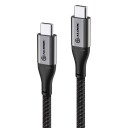 Alogic USB-C til USB-C 5A 30 cm Kabel - Grå
