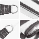 vidaXL Solseil Antrasitt og Hvit 7 x 7 m HDPE