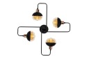 Taklampe Zarethia Svart / Kobber Kobber/Svart