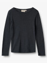 Wheat Wool T-Shirt Long Sleeve Alfie Blå 92