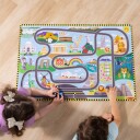 Melissa & Doug Puslespill 48 brikker Jorden rundt m. 2 biler