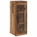  Veggskap Gamle tre 34,5 x 34 x 90 cm Sponplater og glass