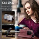 OnePlus 12 Caseme 013 Series Lommebok-deksel Vinrød