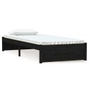 vidaXL Sengeramme svart heltre 75x190 cm 2FT6 Small Single