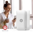 SmartLife dørvindussensor | Zigbee 3.0 | Batteridrevet | Android™ / IOS | Hvit